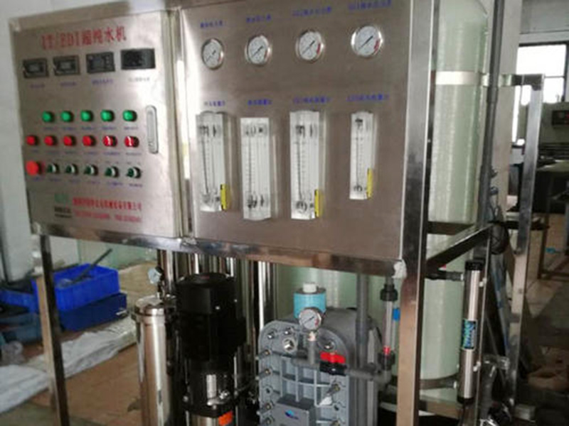 EDI模塊對(duì)海水和高鹽度苦咸水，設(shè)產(chǎn)水沖洗管路